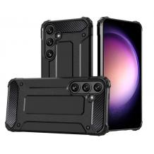 Силиконов гръб TPU Spigen Hybrid с твърда част за Samsung Galaxy A17 - черен