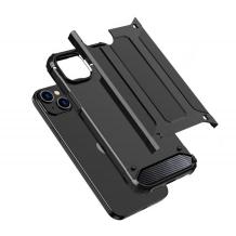 Силиконов гръб TPU Spigen Hybrid с твърда част за Apple iPhone 15 Pro Max (6.7) - черен