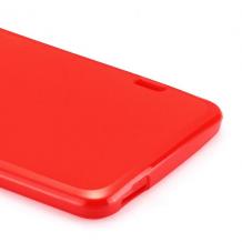 Силиконов гръб / калъф / TPU за HTC One MAX - червен