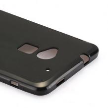 Силиконов гръб / калъф / TPU за HTC One MAX - черен