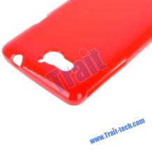 Силиконов калъф / гръб / TPU за Huawei U8950D Ascend G600 - червен