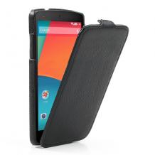 Кожен калъф Flip тефтер за LG Nexus 5 E980 - черен