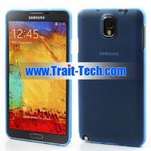 Ултра тънък заден предпазен твърд гръб / капак / за Samsung Galaxy Note 3 N9000 N9005 - син / матиран