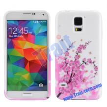 Силиконов калъф / гръб / TPU за Samsung G900 Galaxy S5 / Samsung S5 - peach blossom