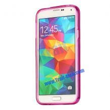 Силиконов калъф / гръб / TPU за Samsung G900 Galaxy S5 - розов / гланц