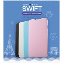 Луксозен кожен калъф Flip Cover със стойка Kalaideng SWIFT Series за Samsung G900 Galaxy S5 / Samsung S5 - бял