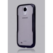 Заден предпазен твърд гръб / капак / XUNDD Series за Samsung Galaxy S4 I9500 / Samsung S4 I9505 - сив прозрачен с черен кант