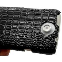 Заден предпазен капак Croco за HTC One X - черен