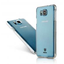 Твърд гръб / капак / BASEUS Sky Series за Samsung G850F Galaxy Alpha - прозрачен