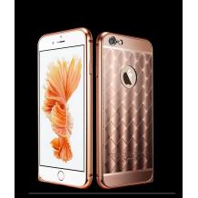 Метален бъмпер / Bumper / с твърд гръб от две части / Ultra Slim Electroplating Aluminum Metal Bumper Xuenair Case за Apple iPhone 6 / 6S - Rose Gold / розов