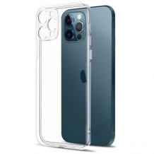 Силиконов калъф / гръб / TPU Camera Protection за Apple iPhone 12 Pro Max 6.7" - прозрачен