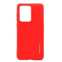 Луксозен силиконов калъф / гръб / Sammato Cover TPU Case за Samsung Galaxy S20 Plus - червен
