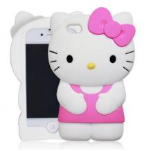 Силиконов калъф ТПУ за Apple Iphone 4 / 4S - Hello Kitty