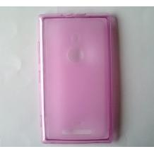 Силиконов калъф / гръб / TPU за Nokia Lumia 925 - розов / матиран
