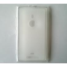 Силиконов калъф / гръб / TPU за Nokia Lumia 925 - бял / матиран