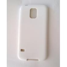Силиконов калъф / гръб / TPU за Samsung Galaxy S5 G900 - бял / матиран