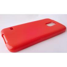Силиконов калъф / гръб / TPU за Samsung Galaxy S5 G900 - червен / матиран