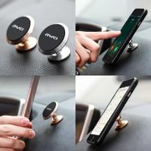 Луксозна универсална магнитна стойка за кола AWEI X6 / AWEI X6 Magnetic Car Phone Holder - златиста