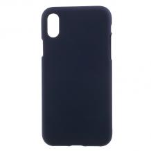 Луксозен силиконов калъф / гръб / TPU Mercury GOOSPERY Soft Jelly Case за Apple iPhone XS Max - тъмно син