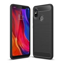 Силиконов калъф / гръб / TPU за Xiaomi Mi 8 - черен / carbon