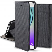 Кожен калъф Magnet Case със стойка за Xiaomi Redmi Note 5 / Note 5 Pro - черен