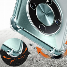 Удароустойчив силиконов калъф / гръб / TPU Anti Shock за Honor Magic8 lite / Honor Magic 8 lite / Honor X9d / Honor X70 - прозрачен