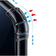 Удароустойчив силиконов калъф / гръб / TPU Anti Shock за Honor Magic8 lite / Honor Magic 8 lite / Honor X9d / Honor X70 - прозрачен