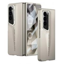 Луксозен калъф Sports Design с твърд гръб за Samsung Galaxy Z Fold 6 - златист