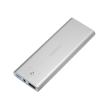 Външна батерия / Power Bank REMAX 5000 mAh за Samsung, Apple, LG, HTC, Sony, Nokia, BlackBerry, Huawei и др. - сребриста