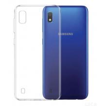 Ултра тънък силиконов калъф / гръб / TPU Ultra Thin за Samsung Galaxy A10 - прозрачен