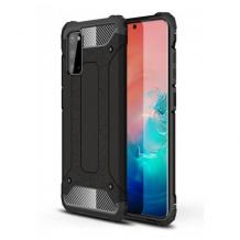 Силиконов гръб TPU Spigen Hybrid с твърда част за Xiaomi Mi Note 10 Lite - черен  