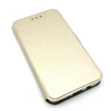 Кожен калъф Flip тефтер Flexi със стойка за Samsung Galaxy A51 - златист