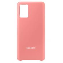 Оригинален гръб Silicone Cover кейс за Samsung Galaxy A52 4G / A52 5G / A52s 5G - светло розов