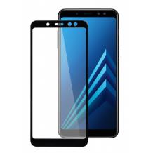 3D full cover Tempered glass screen protector Samsung Galaxy A6 2018 A600F / Извит стъклен скрийн протектор Samsung Galaxy A6 2018 A600F - черен