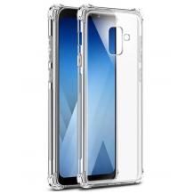 Удароустойчив силиконов калъф за Samsung Galaxy J6 Plus 2018 - прозрачен