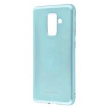 Силиконов калъф / гръб / TPU MOLAN CANO Jelly Case за Samsung Galaxy A6 Plus 2018 - син / брокат