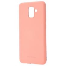 Силиконов калъф / гръб / TPU MOLAN CANO Jelly Case за Samsung Galaxy A6 2018 - розов / мат