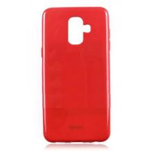 Луксозен силиконов калъф / гръб / TPU Roar LA-LA Glaze Series за Samsung Galaxy S9 Plus G965 - червен / брокат