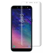 3D full cover Tempered glass screen protector Samsung Galaxy A6 Plus 2018 / Извит стъклен скрийн протектор Samsung Galaxy A6 Plus 2018 - прозрачен