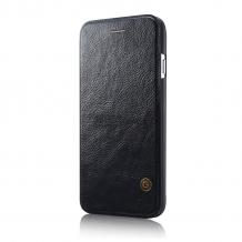 Луксозен кожен калъф Flip тефтер G-Case за Apple iPhone 6 4.7" - черен