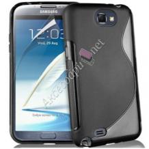 Силиконов калъф ТПУ S-Line за Samsung Galaxy Note 2 N7100 / Samsung Note II N7100 - черен