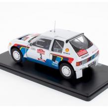 Метална кола Peugeot 205 Turbo 16 EVO 1 - Salonen-Harjanne - 1000 Lakes Rally 1985 - Hachette 1:24