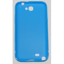Силиконов калъф / гръб / ТПУ за Samsung Galaxy Note II Note2 N7100 - син / гланц
