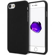 Луксозен силиконов калъф / гръб / TPU Soft Jelly Case за Apple iPhone 5 / iPhone 5S / iPhone SE - черен