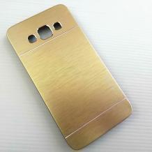 Луксозен твърд гръб / капак / MOTOMO за Samsung Galaxy A7 SM-A700 / Samsung A7 - златист