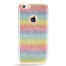 Оригинален гръб REMAX Glitter Rainbow за Apple iPhone 7 - многоцветен / брокат