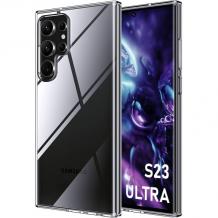 Силиконов калъф / гръб / кейс за Samsung Galaxy S23 Ultra 5G - прозрачен