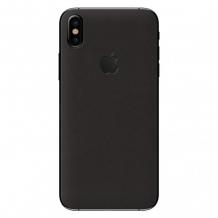 Луйсозен гръб Leather Alcantara Case за Apple iPhone XS Max - Черен