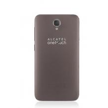 Оригинален капак за Alcatel One Touch Idol 2 OT-6037K - кафяв / chocolate