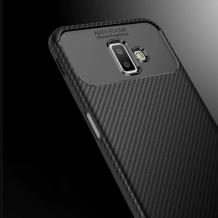 Силиконов калъф / гръб / TPU Auto Focus за Samsung Galaxy J6 Plus - черен / Carbon